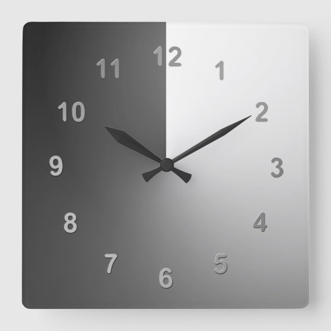 Reloj Cuadrado Night and Day (Anverso)