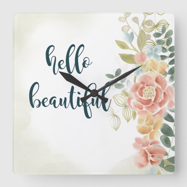 Reloj Cuadrado Niña I (Anverso)