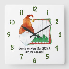 Reloj Cuadrado No hay lugar como GNOME, para las vacaciones.
