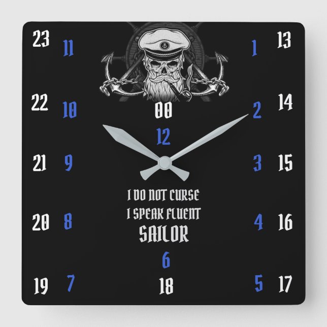 RELOJ CUADRADO NO MALICE HABLAR DE SALOR FLUENTE (Anverso)