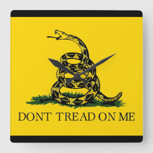 Reloj Cuadrado No pise en mí - la bandera de Gadsden