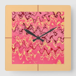 Reloj Cuadrado Noche caliente