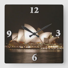 Reloj Cuadrado Noche en la ópera