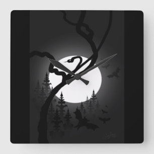 Reloj Cuadrado Noche encantada