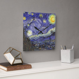 Reloj Cuadrado Noche estrellada de Vincent van Gogh