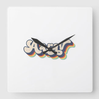 Reloj Cuadrado Nombre Aarav Apellido Personalizado Apellido Aarav