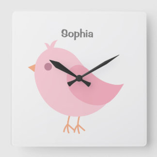 Reloj Cuadrado Nombre del bebé personalizado, enfermera, niños pa
