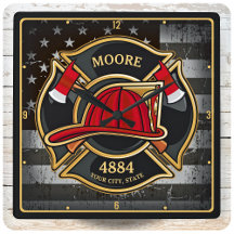 NOMBRE DEL bombero Bandera del Departamento de Bom