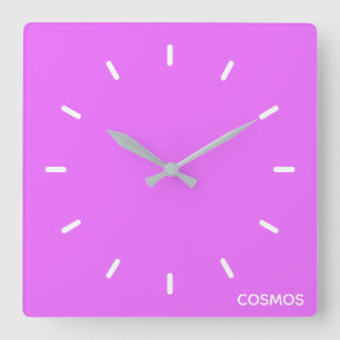 Reloj Cuadrado nombre del color morado de Cosmos