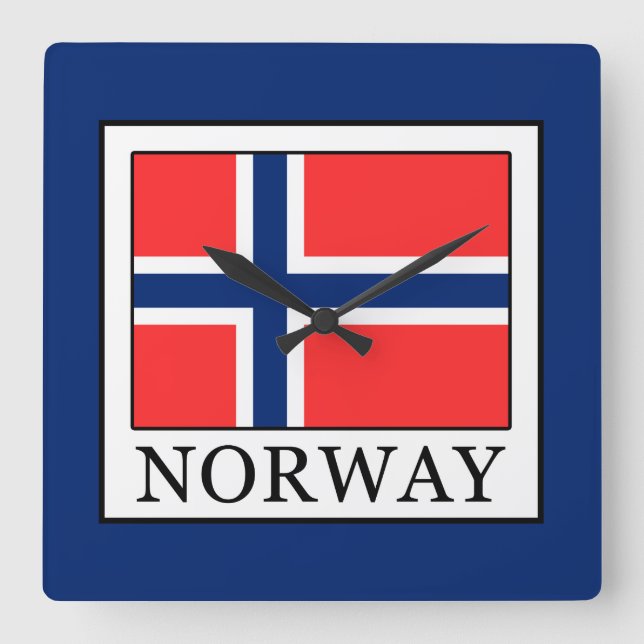 Reloj Cuadrado Noruega (Anverso)