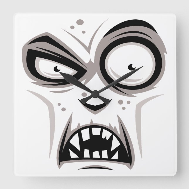 Reloj Cuadrado Nosferatu Vampire Face (Anverso)