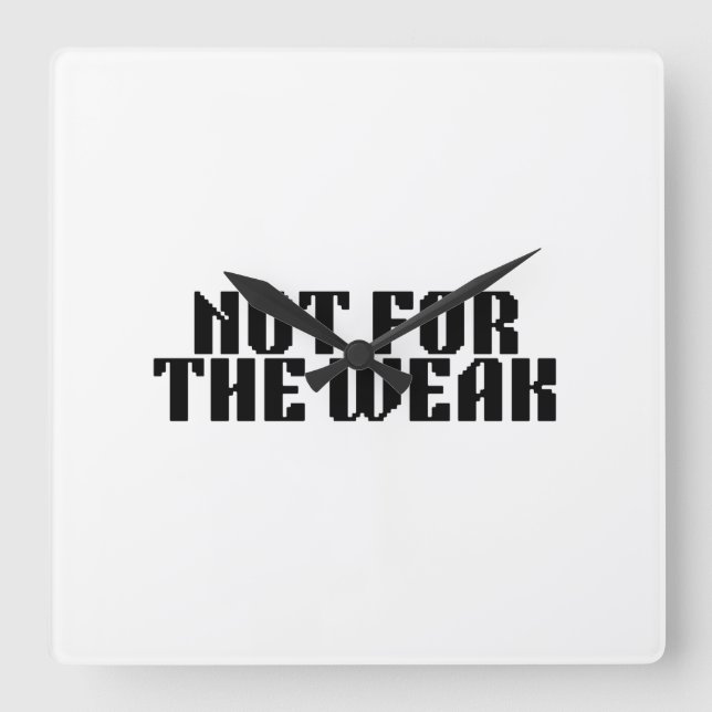 Reloj Cuadrado Not For The Weak Brutalist Square Clock (Anverso)