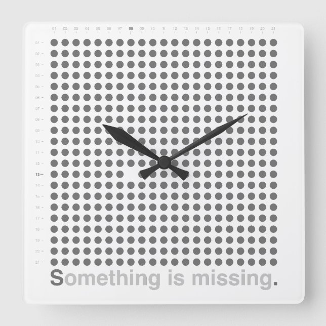 RELOJ CUADRADO NOTICE (Anverso)