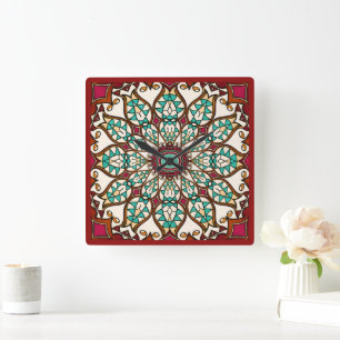 Reloj Cuadrado Nouveau Flor del Desierto