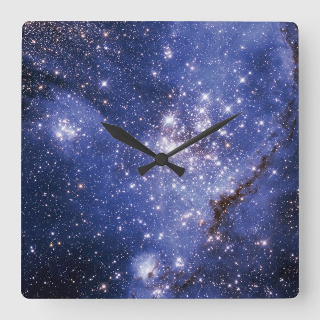 Reloj Cuadrado Nube magelánica pequeña (Anverso)