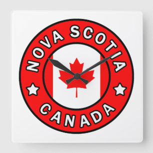 Reloj Cuadrado Nueva Escocia Canadá