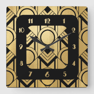 Reloj Cuadrado Nueva pared cuadrada Art Deco