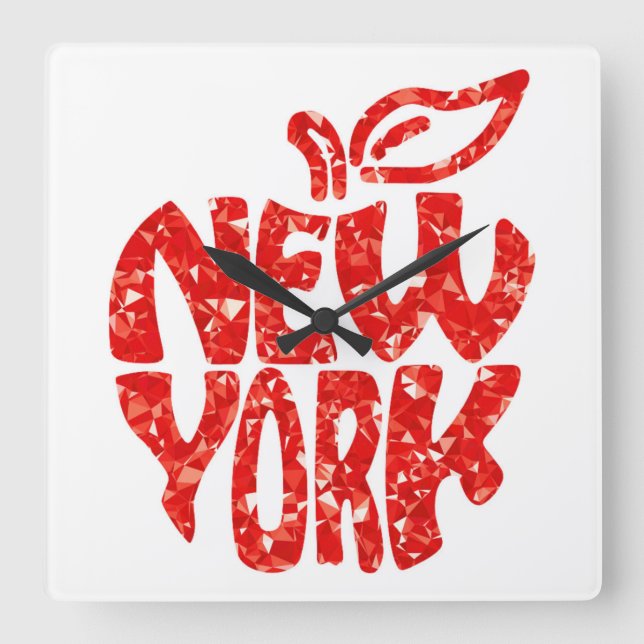 RELOJ CUADRADO NUEVA YORK (Anverso)