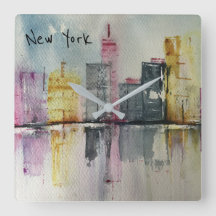 Nueva York NYC Skyline Cityscape arte original