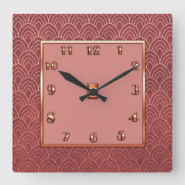 Reloj Cuadrado Nuevo estilo de cobre Art Deco