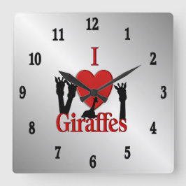 Reloj Cuadrado Numerales romanos de búho esmeralda majestuoso