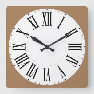 Reloj Cuadrado Número romano