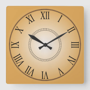Reloj Cuadrado Número romano de cara creativa