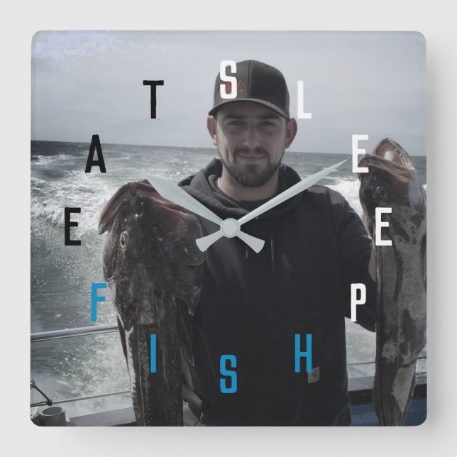 Reloj Cuadrado Números de letra (Anverso)