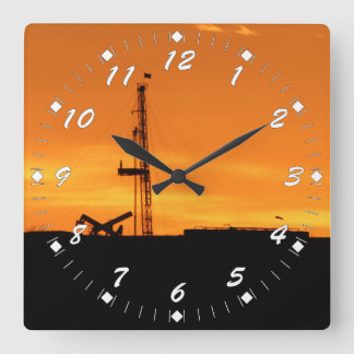 Reloj Cuadrado Números del blanco del aparejo de la paliza del