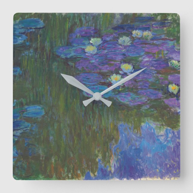 Reloj Cuadrado Nymphéas en fleur | 1914-17 (Anverso)