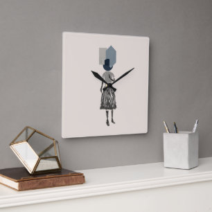 Reloj Cuadrado objet_14_una mujer_1