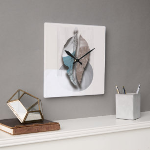 Reloj Cuadrado objet_8_otoño hojas_1