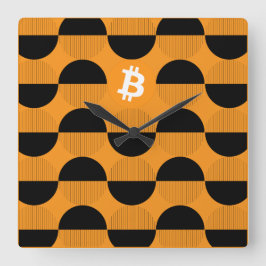 Reloj Cuadrado Observaciones del Diseñador de bitcoin