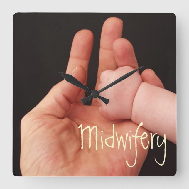 Reloj Cuadrado Obstetricia (Anverso)
