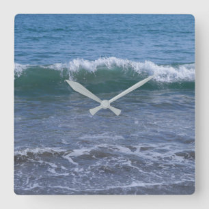 Reloj Cuadrado Ocean Sea Wave Beach Wall Clock