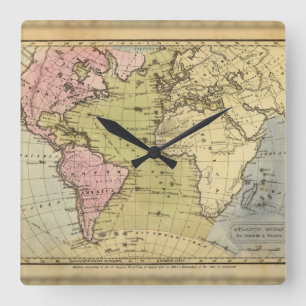 Reloj Cuadrado Océano Atlántico.