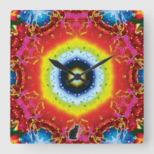 Reloj Cuadrado Oculus Kaleidoscope