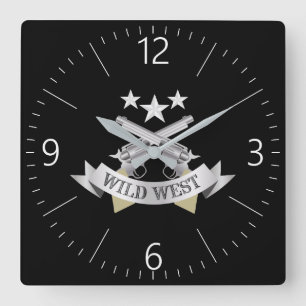 Reloj Cuadrado Oeste salvaje