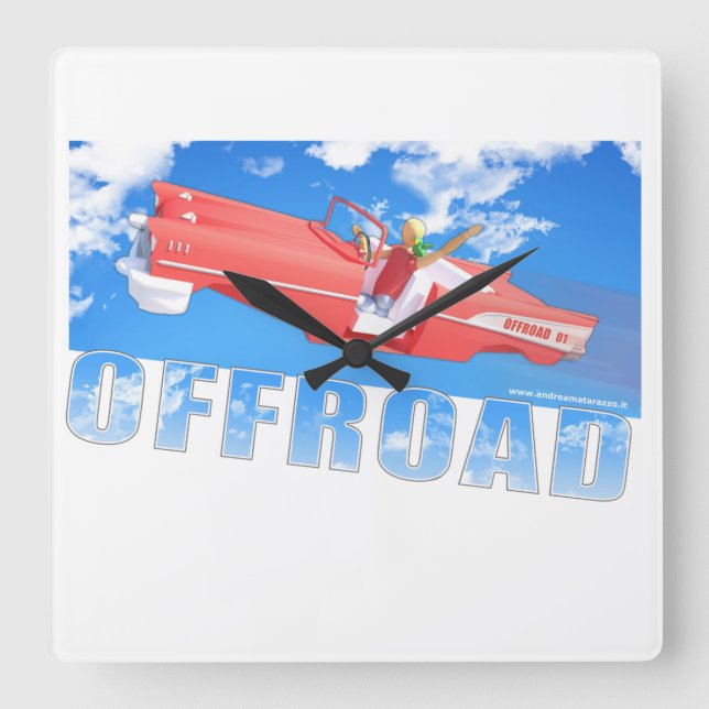 Reloj Cuadrado Offroad - 01  (Anverso)