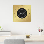 Reloj Cuadrado Oficina de la Compañía de Negocios con logotipo de<br><div class="desc">Decore su casa/oficina con este fantástico reloj de pared,  que incluye el logo y el nombre del personalizado. Añade fácilmente el logotipo deseado haciendo clic en la opción "personalizar".</div>