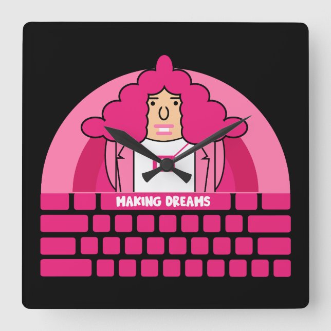 Reloj Cuadrado Oficina de Recursos Humanos (Anverso)