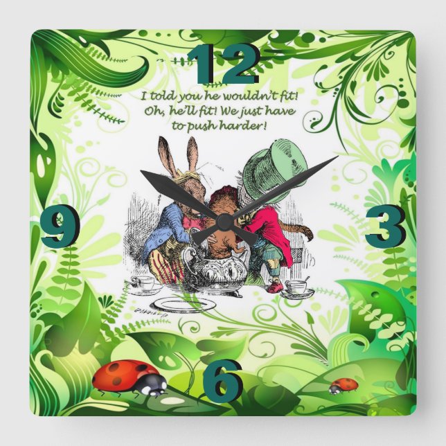 Reloj Cuadrado ¡Oh, él cabrá! 1 (Anverso)