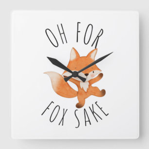 Reloj Cuadrado Oh por Fox Sake