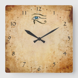 Reloj Cuadrado Ojo De Horus