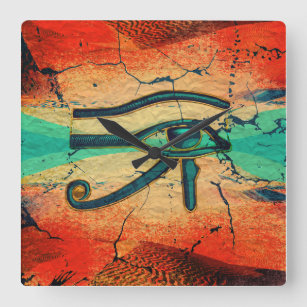 Reloj Cuadrado Ojo egipcio de Horus - Ra