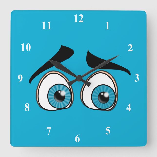 Reloj Cuadrado Ojos (Anverso)