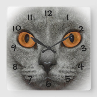 Reloj Cuadrado ojos de gato