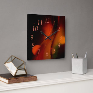 Reloj Cuadrado Ola de incendios