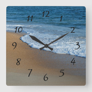 Reloj Cuadrado Olas oceánicas