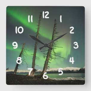 Reloj Cuadrado Olvidado Spruce Aurora